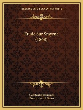 portada Etude Sur Smyrne (1868) (en Francés)