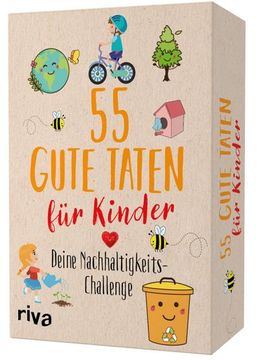 portada 55 Gute Taten für Kinder, Karten: Deine Nachhaltigkeits-Challenge (en Alemán)