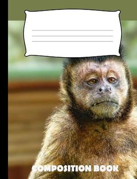portada Composition Book: Monkey Composition Notebook Wide Ruled (en Inglés)