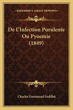 portada De L'Infection Purulente Ou Pyoemie (1849) (in French)