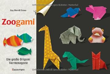 portada Zoogami-Set: Die große Origami-Tiermenagerie - Buch und 64 Blatt bedrucktes Faltpapier (in German)