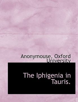 portada the iphigenia in tauris.