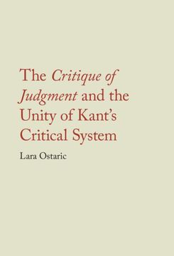 portada The Critique of Judgment and the Unity of Kant's Critical System (in English)