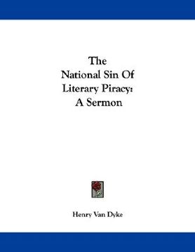 portada the national sin of literary piracy: a sermon (in English)
