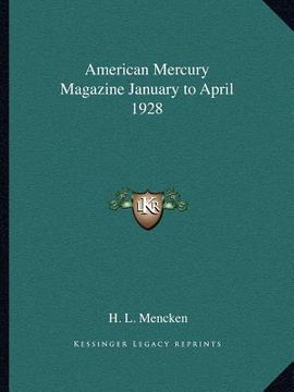 portada american mercury magazine january to april 1928 (in English)