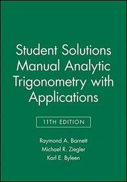 portada Analytic Trigonometry with Applications, 11E Student Solutions Manual (en Inglés)