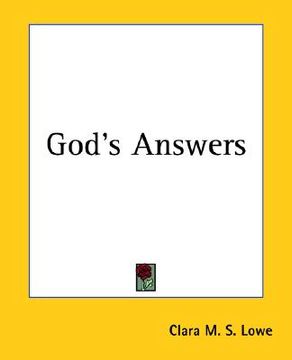portada god's answers (en Inglés)