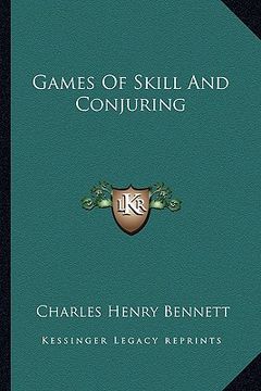 portada games of skill and conjuring (en Inglés)
