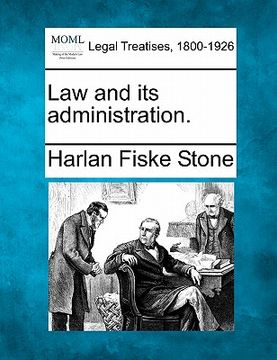 portada law and its administration. (en Inglés)