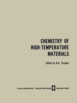 portada Chemistry of High-Temperature Materials (en Inglés)