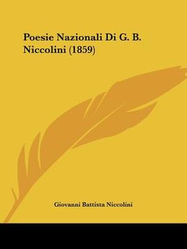 portada poesie nazionali di g. b. niccolini (1859)
