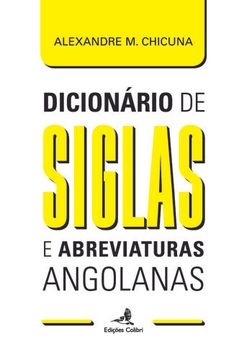 portada Dicionário de Siglas e Abreviaturas Angolanas