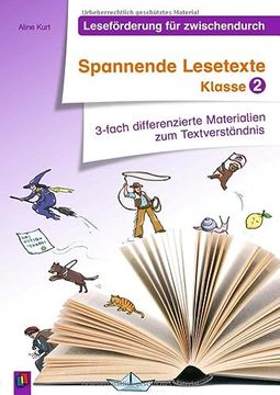 portada Spannende Lesetexte - Klasse 2: 3-Fach Differenzierte Materialien zum Textverständnis (in German)