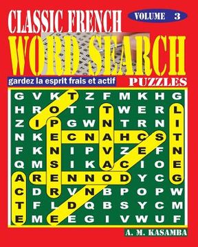 portada CLASSIC FRENCH Word Search Puzzles. Vol. 3 (en Francés)