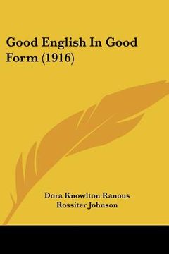 portada good english in good form (1916)