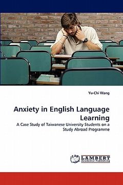 portada anxiety in english language learning (en Inglés)