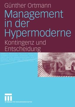 portada Management in der Hypermoderne: Kontingenz und Entscheidung (German Edition)