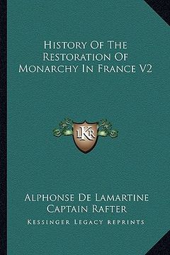 portada history of the restoration of monarchy in france v2 (en Inglés)