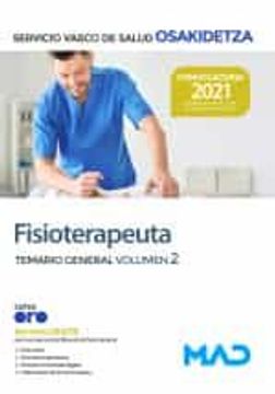 portada Fisioterapeuta de Osakidetza-Servicio Vasco de Salud. Temario General Volumen 2
