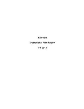 portada Ethiopia Operational Plan Report FY 2013 (en Inglés)