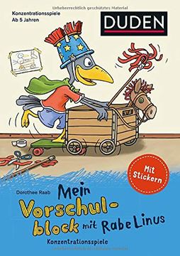 portada Mein Vorschulblock mit Rabe Linus -Konzentrationsspiele (in German)