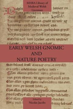 portada early welsh gnomic and nature poetry (en Inglés)