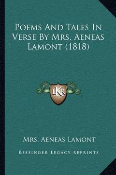 portada poems and tales in verse by mrs. aeneas lamont (1818) (in English)