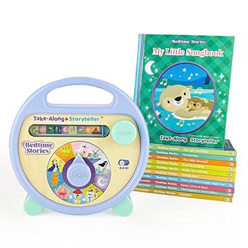 portada Take-Along Storyteller Bedtime Stories Interactive Electronic Take Along Storyteller With 11 Books, Ages 3-8 (en Inglés)