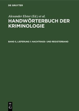 portada Nachtrags- und Registerband (German Edition) [Hardcover ] (en Alemán)