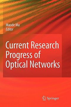 portada current research progress of optical networks (en Inglés)
