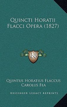 portada quincti horatii flacci opera (1827)