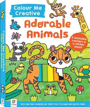 portada Colour me Creative: Adorable Animals (en Inglés)