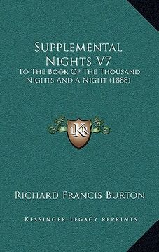 portada supplemental nights v7: to the book of the thousand nights and a night (1888) (in English)