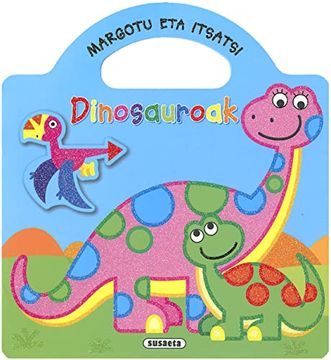 portada Margotu eta Itsatsi Dinosauroak 1 (en Euskera)
