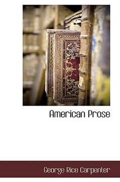 portada american prose (en Inglés)
