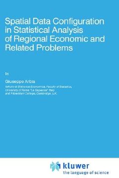 portada spatial data configuration in statistical analysis of regional economic and related problems (en Inglés)