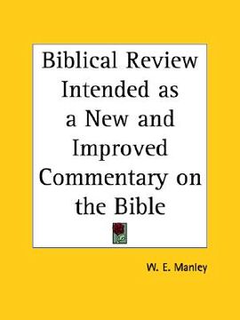portada biblical review intended as a new and improved commentary on the bible (en Inglés)