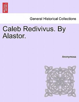 portada caleb redivivus. by alastor. (en Inglés)