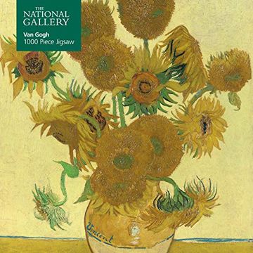portada Adult Jigsaw National Gallery: Vincent van Gogh, Sunflowers: 1000 Piece Jigsaw (1000-Piece Jigsaws) (en Inglés)