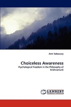 portada choiceless awareness (en Inglés)