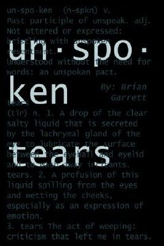 portada unspoken tears (en Inglés)
