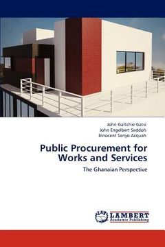 portada public procurement for works and services (en Inglés)
