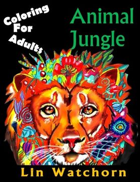 portada Animal Jungle: Coloring For Adults: Volume 1 (Coloring fun)