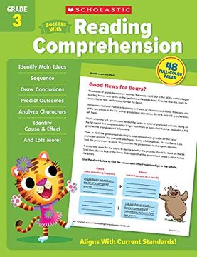 portada Scholastic Success With Reading Comprehension Grade 3 Workbook (en Inglés)