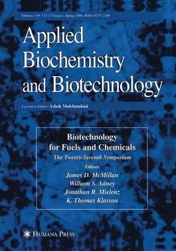 portada Twenty-Seventh Symposium on Biotechnology for Fuels and Chemicals (Applied Biochemistry and Biotechnology)