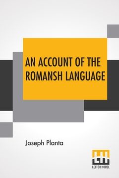 portada An Account Of The Romansh Language (en Inglés)