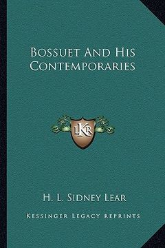 portada bossuet and his contemporaries (in English)