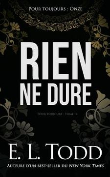portada Rien ne dure (in French)