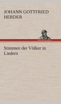 portada Stimmen der Völker in Liedern (German Edition)
