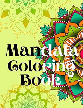 portada Mandala Coloring Book. Strees Relieving Designs,Yoga Mandala Designs, Lotus Flower, zen Coloring Pages for Adults. 